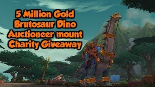 5 Million gold Auction mount Charity 24h+ stream Giveaway