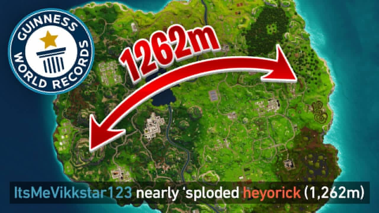 WORLD RECORD Longest Kill in FORTNITE (1262M) YouTube