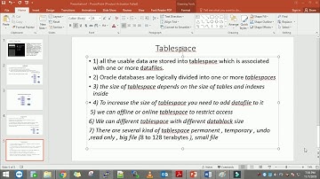 oracle 11g _Logical structure_ tablespace