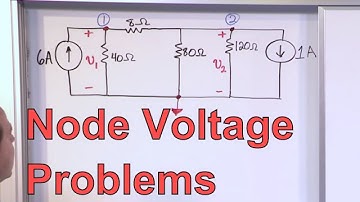 Node Voltage Problems in Circuit Analysis - Electrical Engineering Node Voltage Analysis Problem