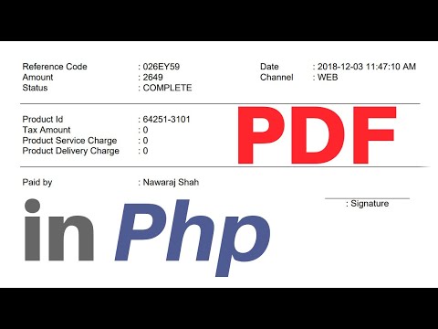 How to make PDF Invoice in PHP using FPDF library (2020)