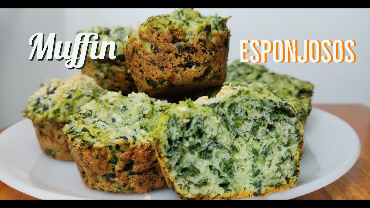 Como hacer MUFFIN Salados de ESPINACA o ACELGA🍃(receta Paso a Paso