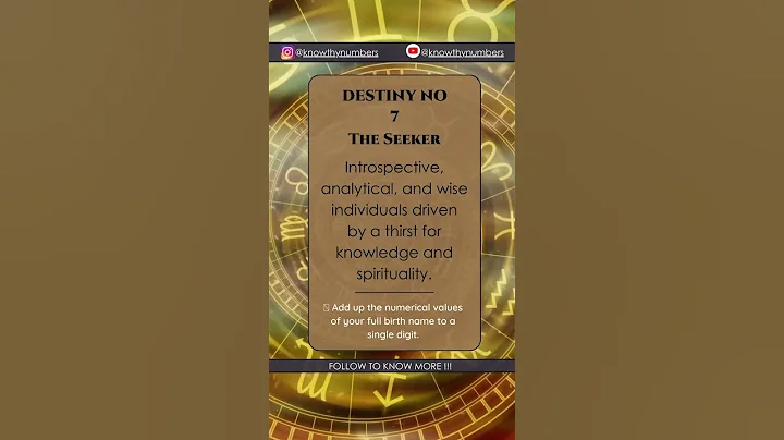 Numerology Destiny Number 7: The Seeker Personality - Navigating the Path of Wisdom and Knowledge