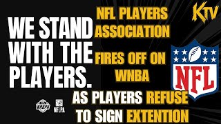 видео: Ассоциация игроков НФЛ обрушилась с критикой на WNBA, поскольку игроки отказываются подписывать п... картинка: Ассоциация игроков НФЛ обрушилась с критикой на WNBA, поскольку игроки отказываются подписывать п...