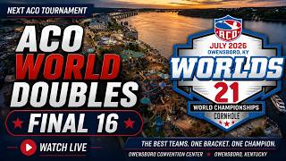 🔴 LIVE: ACO World Doubles | Final 16 | Worlds 21 - Court 1