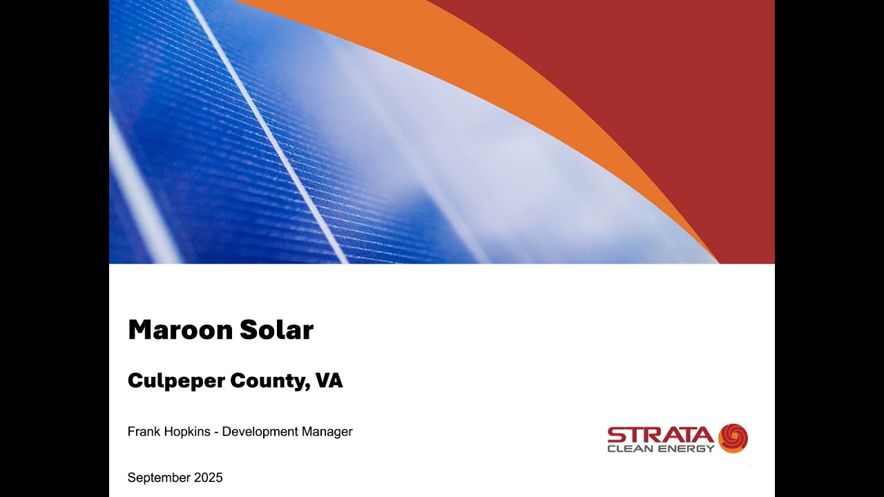 Strata Solar Project's proposed 64 acre solar project in Culpeper