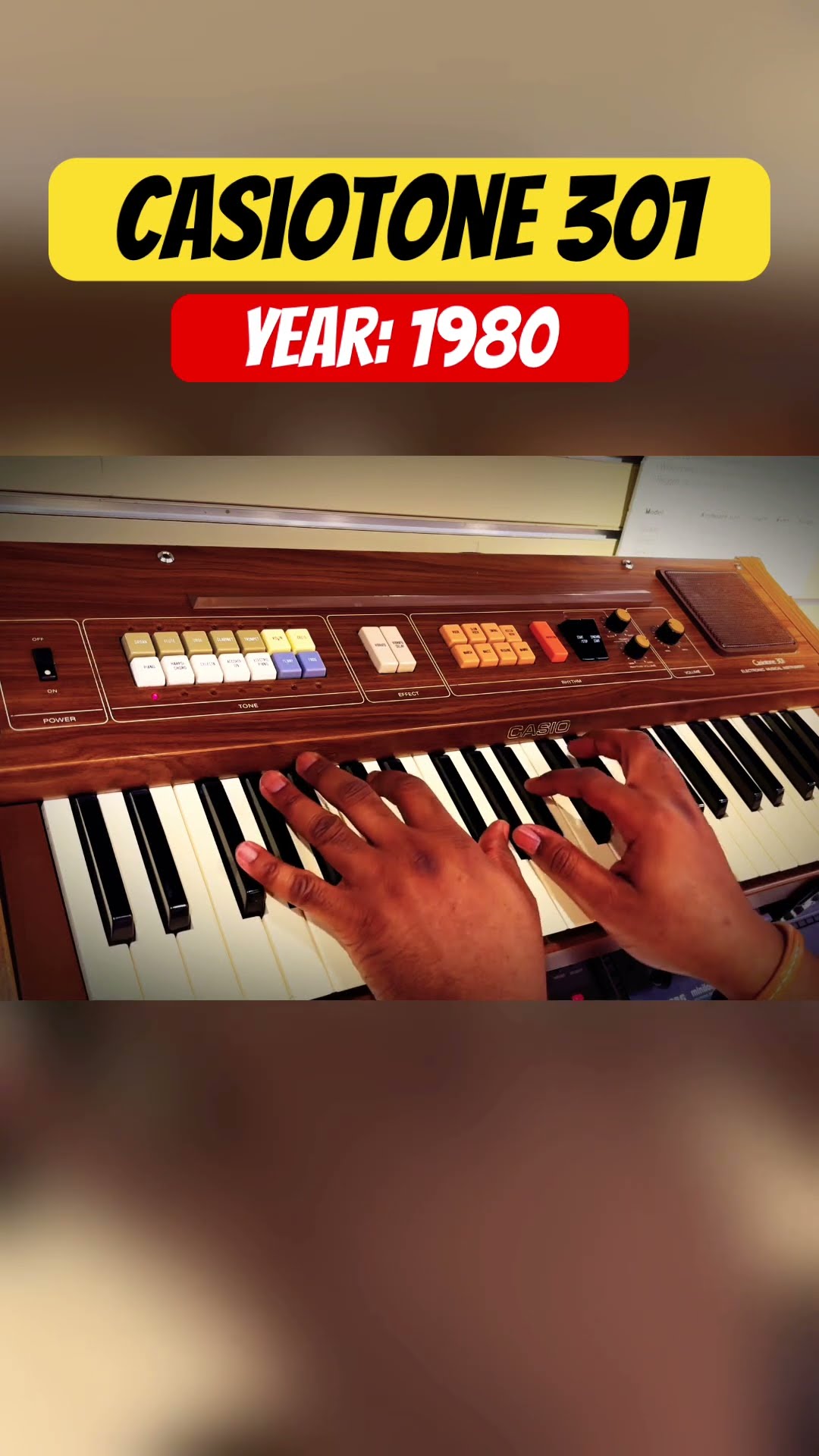 Casiotone 301 Vintage Keyboard #casiotone #casio #keyboard
