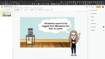 Go Directly to Wonders Via Google Slides Link