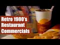 Old restaurant commercials from the 1980s  60 minutes of 80s nostalgia