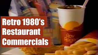 Old Restaurant Commercials from the 1980's  60 minutes of 80's nostalgia!