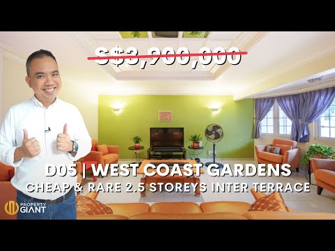 A Quaint & Well-priced 2.5 Storeys Inter Terrace in West Coast Gardens - video from Property Giant