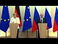 Совместная пресс-конференция с Канцлером ФРГ Ангелой Меркель