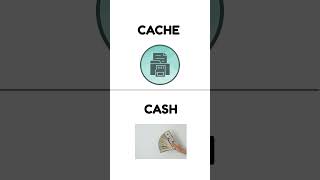 HOMOPHONE- CASH/CACHE #homophones #homophonesinenglish #homophone #vocabularyshorts #dailyenglish#yt