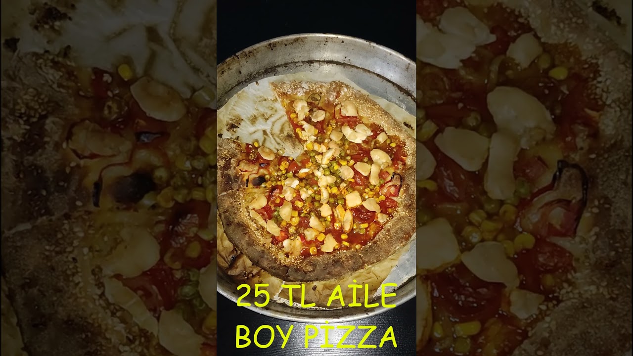 25 TL YE AİLE BOY PİZZA #short #yemektarifleri #food