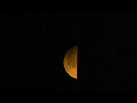 Timelapse video of the super blue blood moon