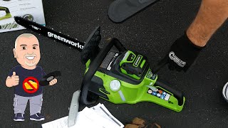 Battery powered chainsaw gives you flexibility without gas