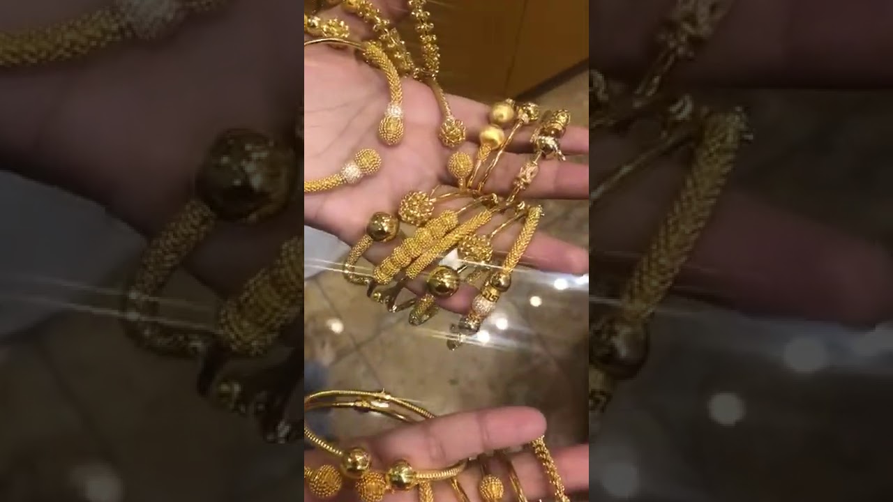 22k solid gold bangles cuff office wear jewelry