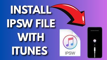 How To Install IPSW File With iTunes On iPhone Or iPad