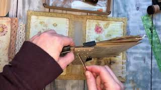 #4 Putting Signatures in a Junk Journal, Junk Journaling Tutorial, From Start to Finish, Pink Monarc