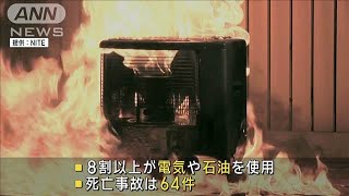 過去5年で死亡事故64件 冬本番を前に「電気・石油」暖房器具での事故にNITEが注意喚起(2024年10月31日)