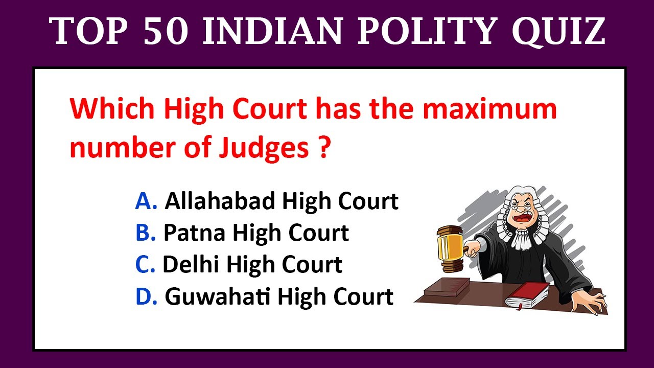 TOP 50 INDIAN POLITY QUESTION ANSWERS | Polity MCQ | Polity mcqs for Competitive exams
