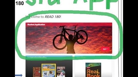 Logging in to HMH Read 180 Student Application