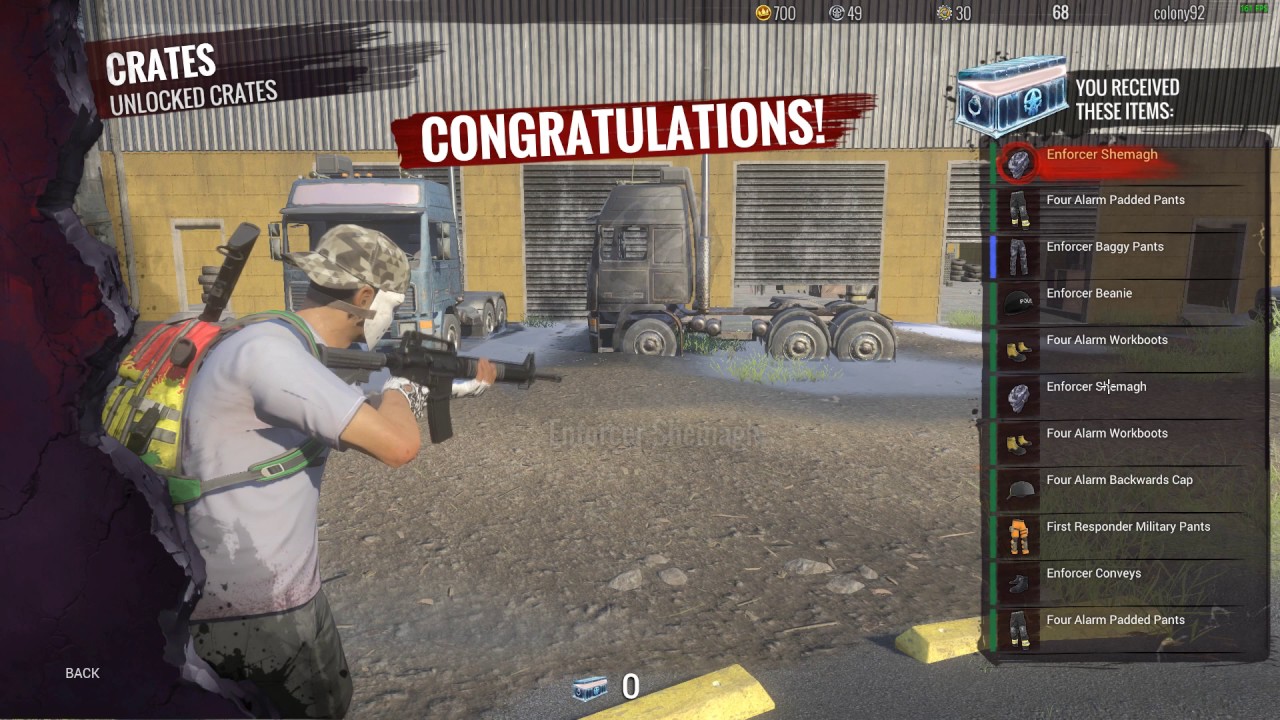 H1Z1 KOTK Frostbite crate opening