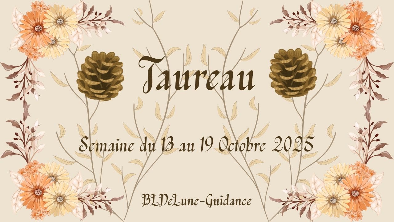TAUREAU ♉ Du 13 au 19 OCTOBRE 2025. Après l'effort le réconfort, après la bataille, la paix.