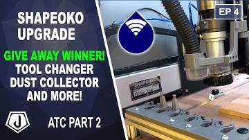 Shapeoko Upgrade: Pneumatic Dust Shoe, Give Away Winner, Updated Tool Changer!