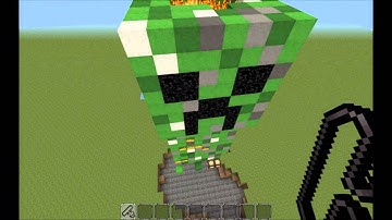 minecraft - GIANT CREEPER (interactive) ~TNT+FIRE