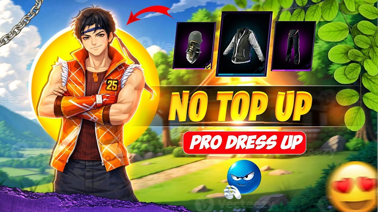 I REVEALED MOST RARE NO TOP UP DRESS COMBINATION LIKE BRAZILIAN PLAYERS 🇧🇷| Free Fire Dress Combo