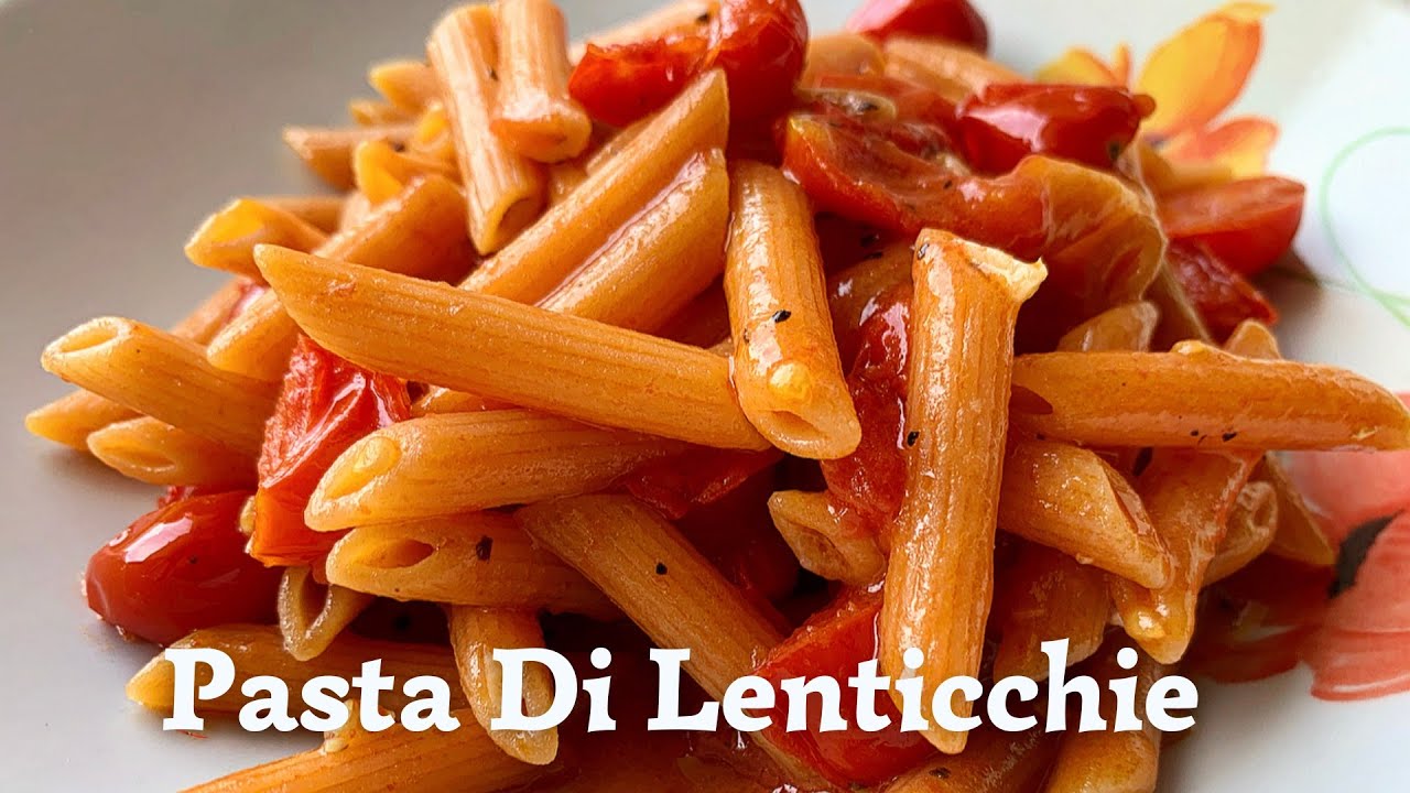 Pasta di Lenticchie, Ricetta Light, Vegetariana, Dietetica e Senza Glutine,  Buonissima! 