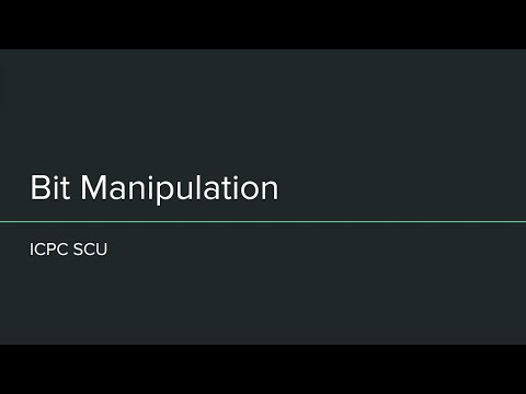 Bit Manipulation - YouTube