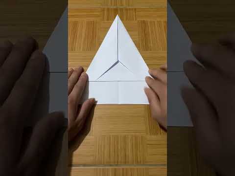 How to Fold a Simple Paper Airplane That Flies 200M #shorts #origami #diy #paperplane #paper