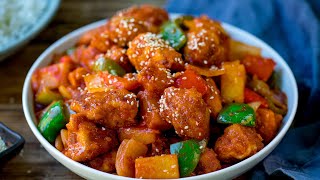 Sweet and Sour Chicken  BETTER THAN TAKEOUT!