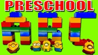 Preschool Learning ABC with Minions Lego Duplo Stop Motion Learn ABC Preschool for Kids Minions Toys