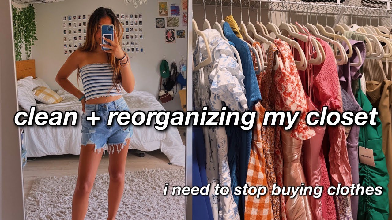 cleaning out my closet for the first time in a year - YouTube