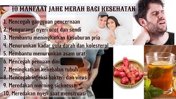 10 MANFAAT JAHE MERAH UNTUK KESEHATAN TUBUH
