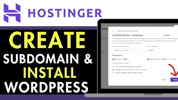 How to Create Subdomain in Hostinger and Install Wordpress 2025 (Complete Guide)