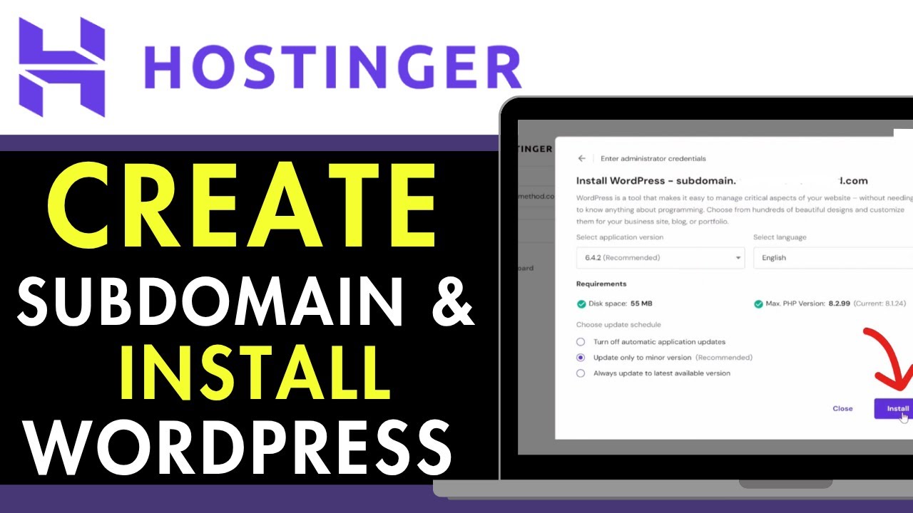 How to Create Subdomain in Hostinger and Install Wordpress 2025 ...