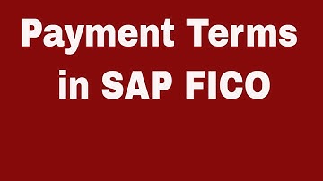 Terms Of Payment 1 # Introduction II Payment Terms in SAP FICO