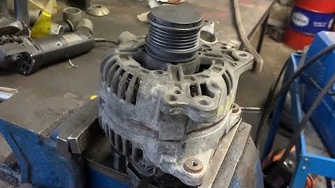 How to test alternator clutch pulley and replacement