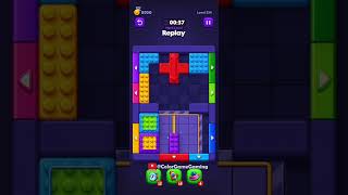 Block Out! Hard Level 214 Solution Walkthrough 