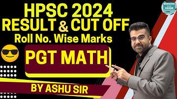 HPSC PGT Maths 2024 Result and Cut Off after interview How to Check Roll no wise Marks