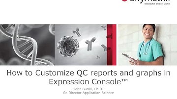 How to Customize QC reports and graphs in Expression Console