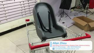 How To Install Soft Baby Seat On Shopping Trolley Cart For Shopping Mall screenshot 5