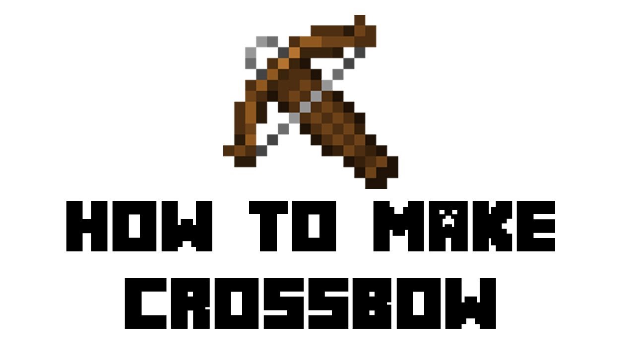 Minecraft: How to Make Crossbow - YouTube