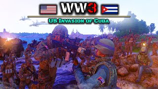 US Invasion of Cuba | US vs Cuba | ArmA 3 World War 3 Machinima