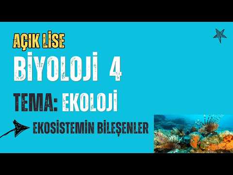 Açık Lise Biyoloji 4 - Tema: Ekoloji - EKOSİSTEMİN BİLEŞENLERİ