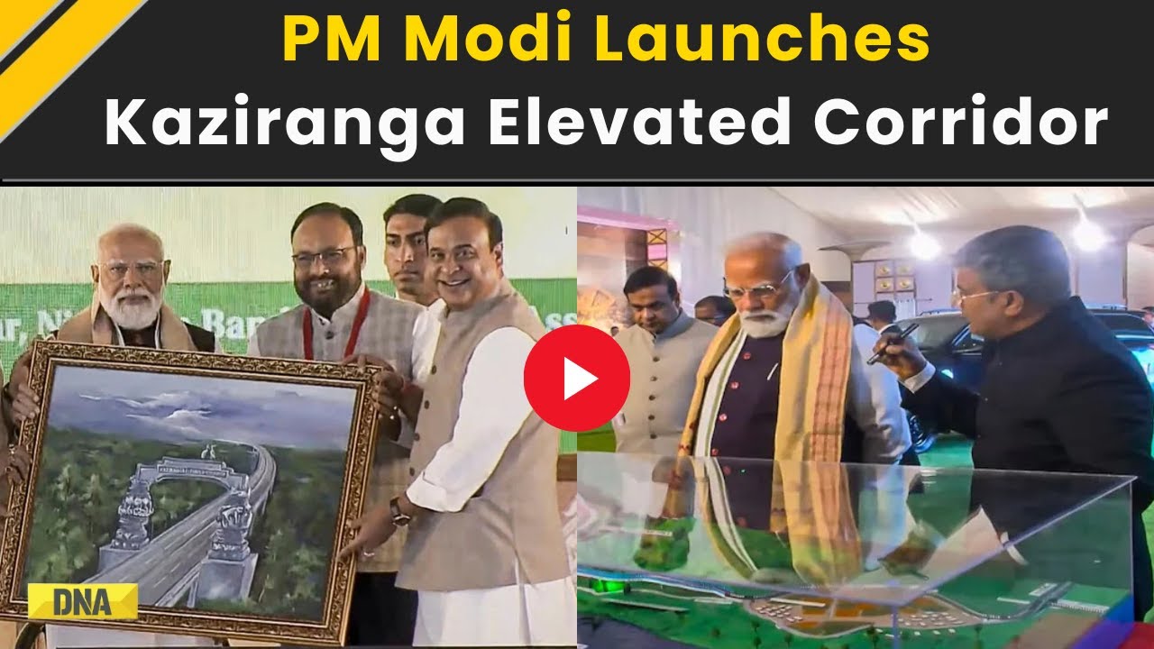 PM Modi News: PM Modi Lays Foundation Stone Of Kaziranga Elevated Corridor